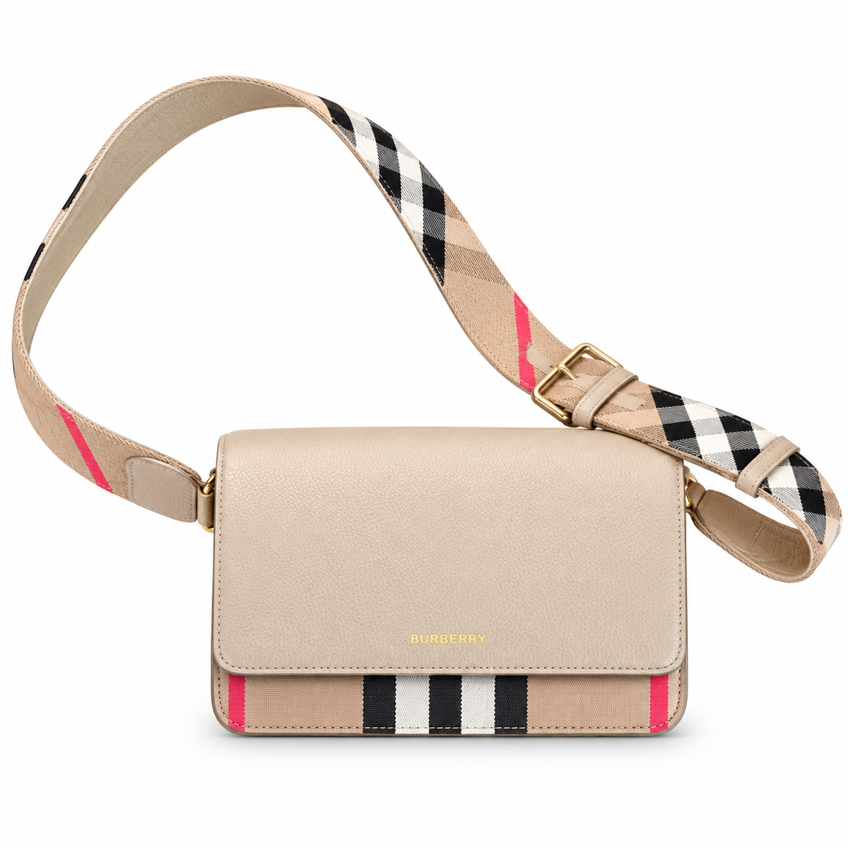 Burberry Heritage Stripe Beige Crossbody Bag