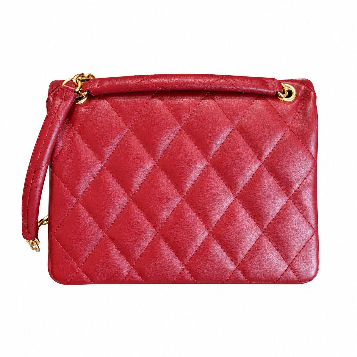 Burberry Ruby Radiance Quilted Chain Bag