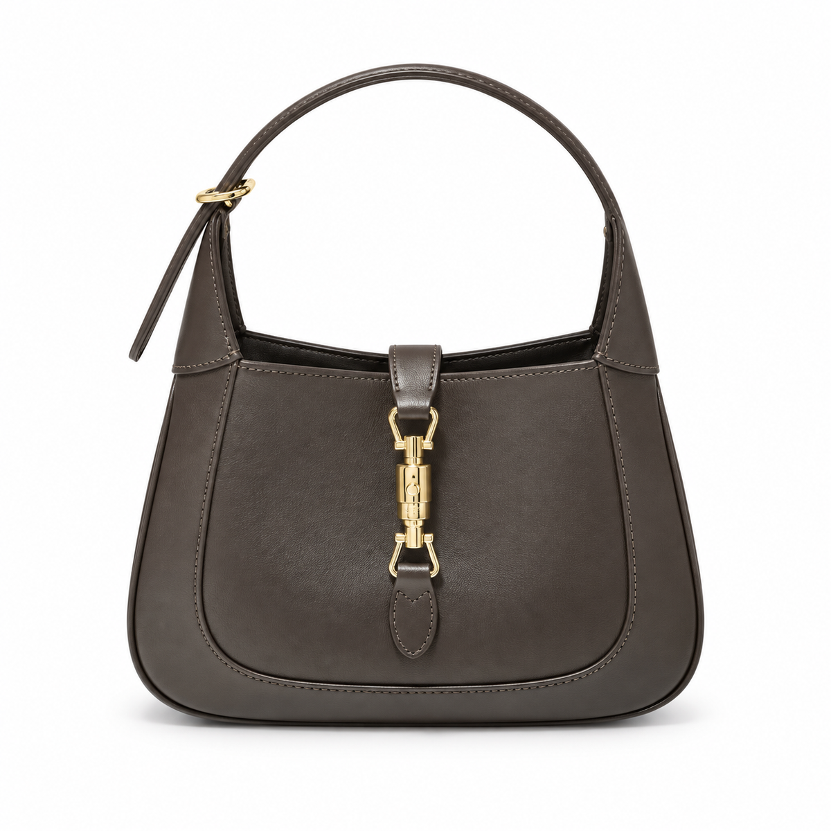 Gucci Jackie 1961 Small Hobo in Dark Chocolate Polished Leather