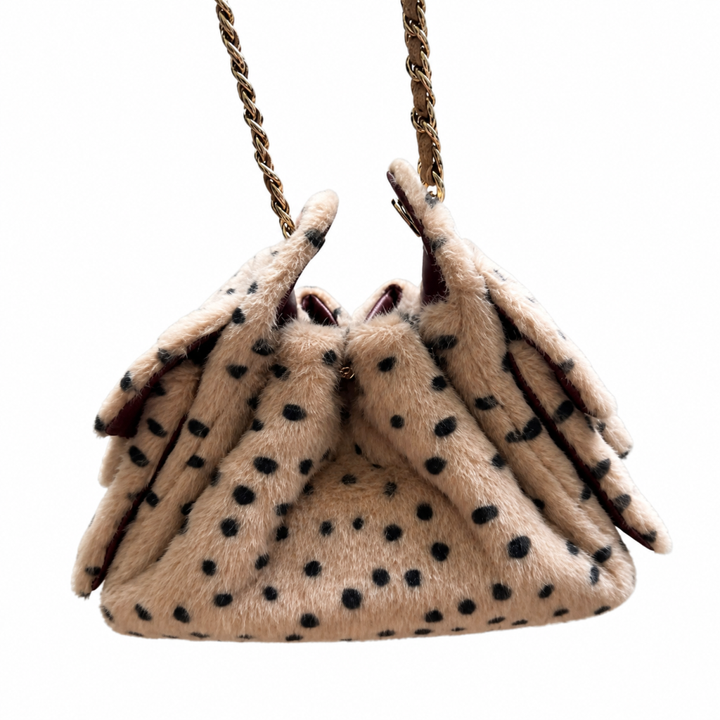 Chanel Quilted Leather Curved Edge Chain Crossbody