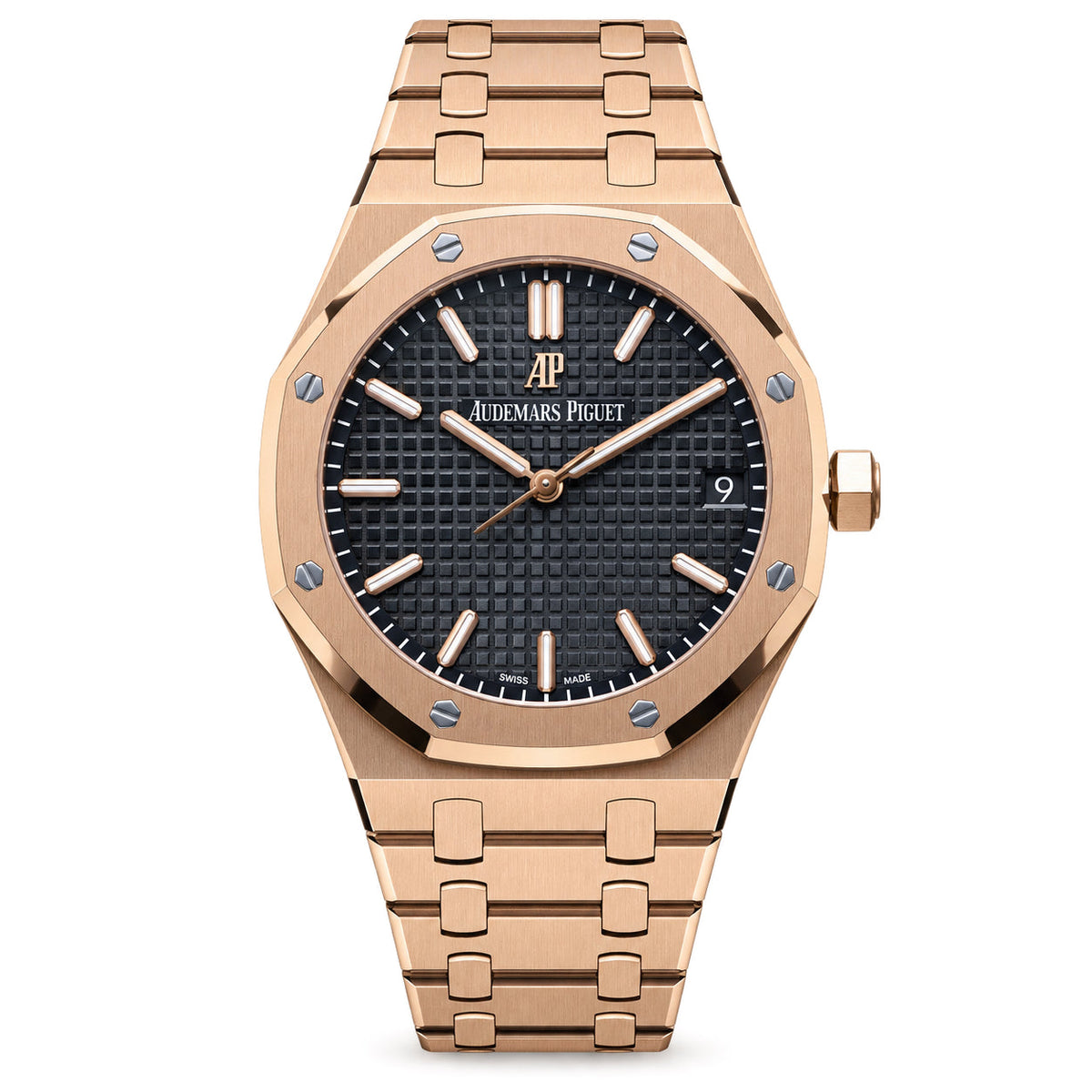 Audemars Piguet Royal Oak 41mm Rose Gold Black Dial