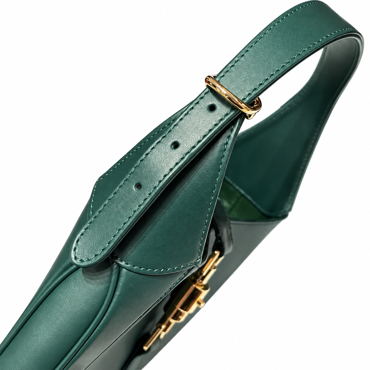 Gucci Jackie 1961 Small Hobo in Forest Green Polished Leather